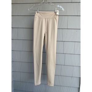 Offline by Aerie Imitation‎ Beige Leather Leggings Size Small Short